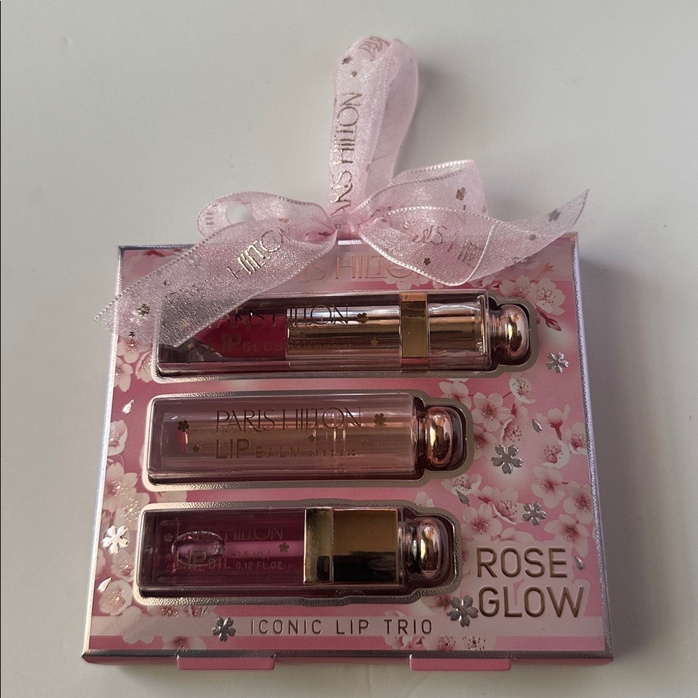 💖 NEW Paris Hilton Iconic Lip Trio - Rose Glow Set ✨ NIB - Picture 16 of 16